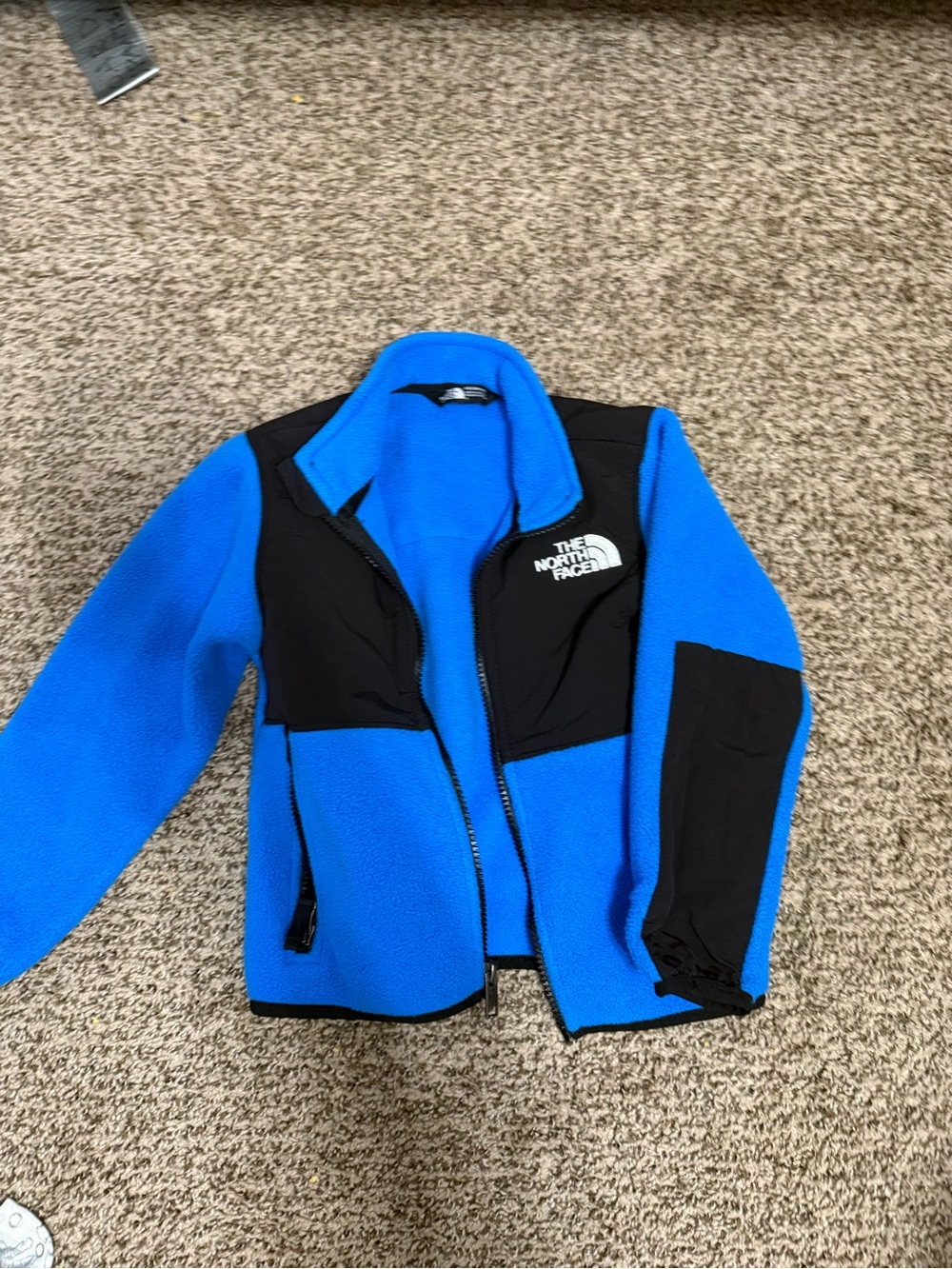 The North Face Kids Blue and Black Fleece Jacket